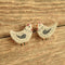 Cottagecore Chicken Earrings handmade artisan