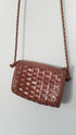 Woven Leather Crossbody