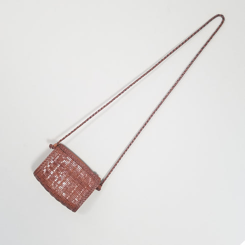 Woven Leather Crossbody