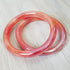 Pink Glass Bangles - Pair