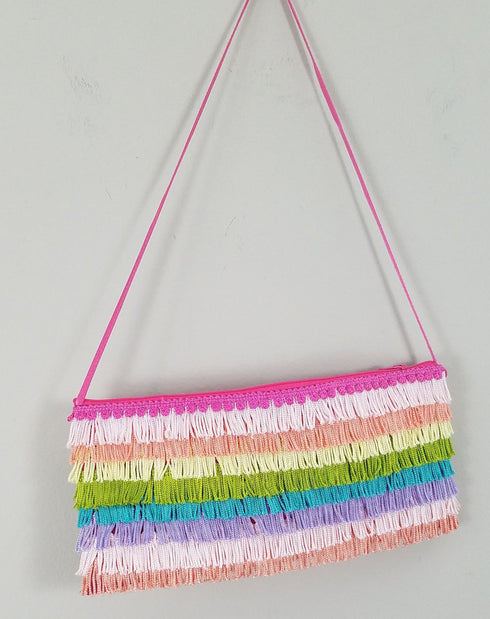 Rainbow Fringe Shoulder Bag