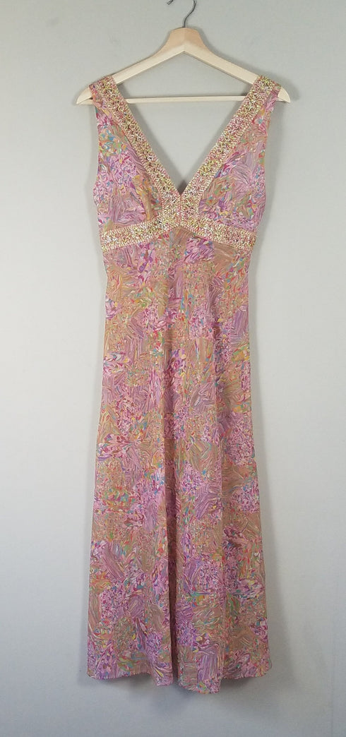 Psychedelic Marbled Nightgown Dress