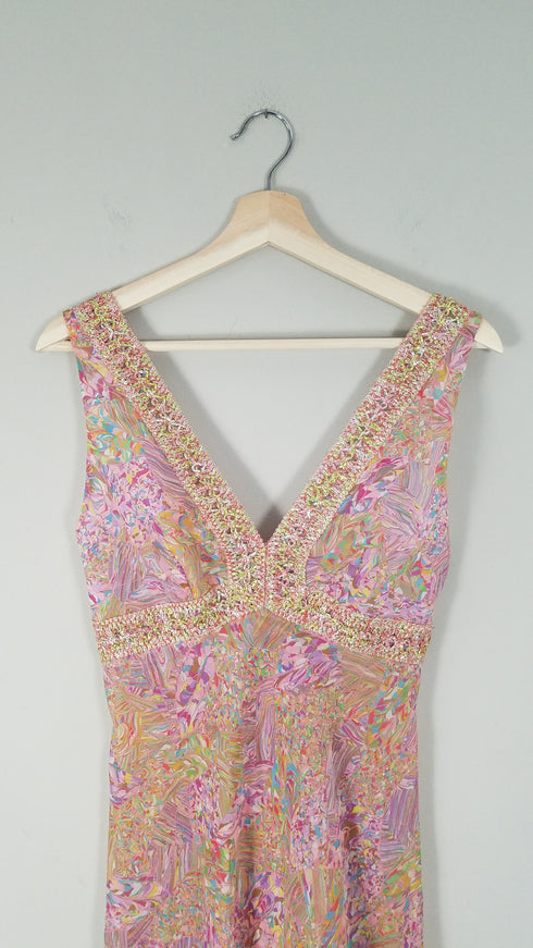 Psychedelic Marbled Nightgown Dress