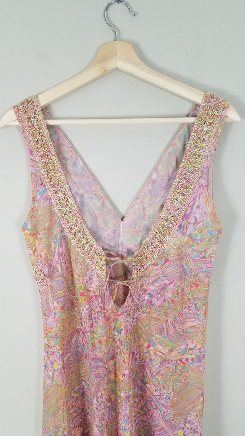 Psychedelic Marbled Nightgown Dress