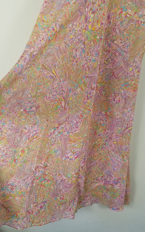 Psychedelic Marbled Nightgown Dress