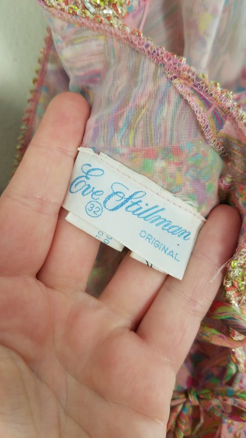 Psychedelic Marbled Nightgown Dress