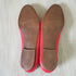 Red Leather Shoes - Size 7