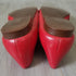 Red Leather Shoes - Size 7