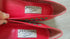 Red Leather Shoes - Size 7