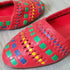 Red Leather Shoes - Size 7