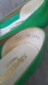 Green Striped 80's Heels - Size 7.5