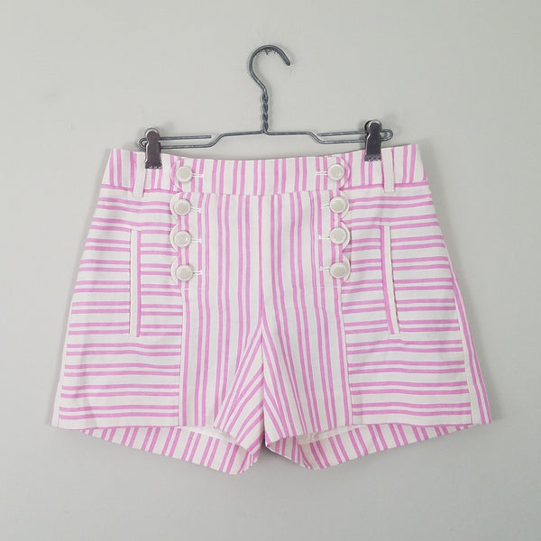 Size 0 pink striped sailor shorts