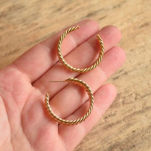 Chain Hoop Earrings