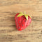 ART vintage strawberry Brooch crazing