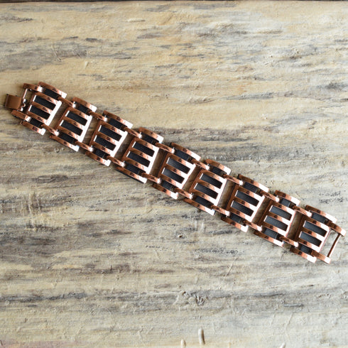 Modernist Copper Bracelet Vintage