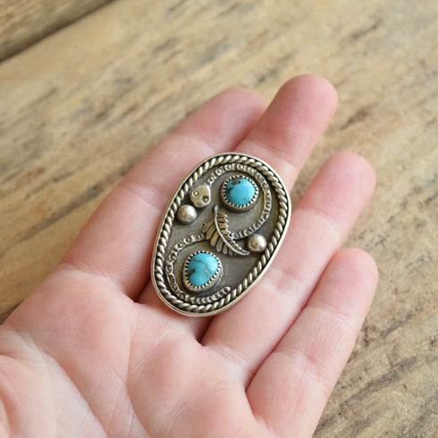 Turquoise Rattle Snake Ring - Size 10