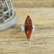 Amber ring size 8 on wood 925