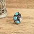 Size 11 Three Stone Turquoise Ring Vintage