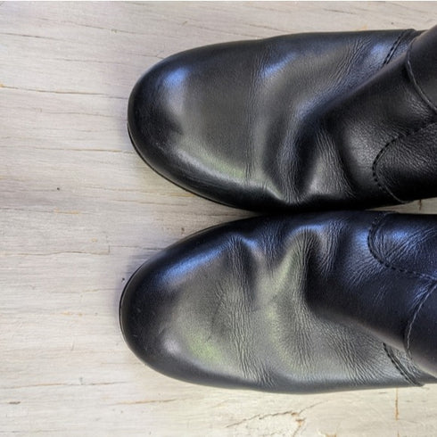 Giuseppe Zanotti black leather heeled boots - 37.5