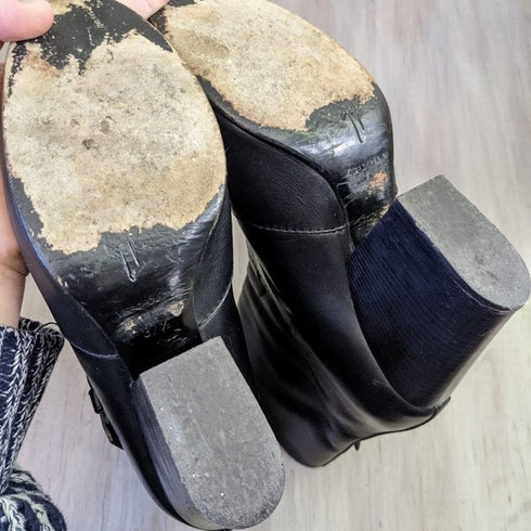 Giuseppe Zanotti black leather heeled boots - 37.5