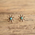 Zuni Turquoise Flower Studs