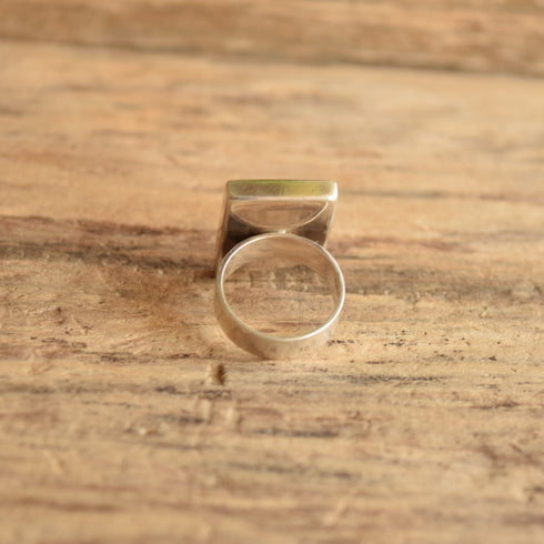 Amber Mosaic Ring - Size 6.75