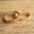 Gold toned chain Hoop earrings