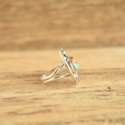 Turquoise Turtle Ring - 7 1/4