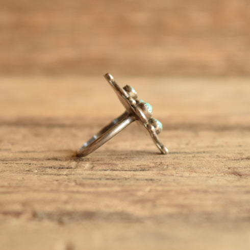 Snake Eye Turquoise Ring - Size 5 1/5