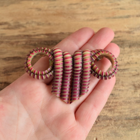 Liquorice Bow Brooch