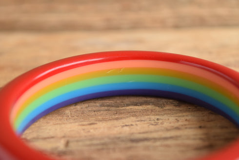 Rainbow Plastic Bangle