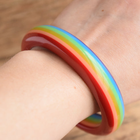 Rainbow Plastic Bangle