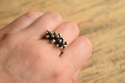 Organic Abstract Modernist Ring - Size 8