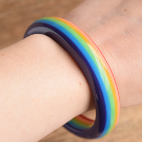 Rainbow Plastic Bangle
