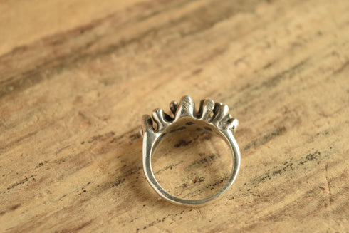 Organic Abstract Modernist Ring - Size 8
