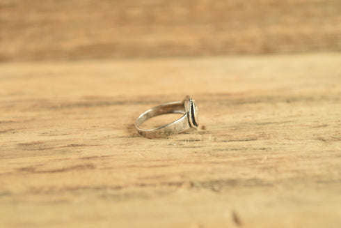 Moon and Star Ring - Size 8