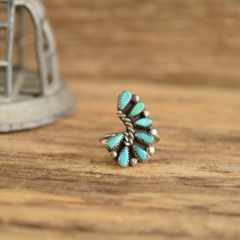 Vintage Turquoise Ring - Size 6 1/2