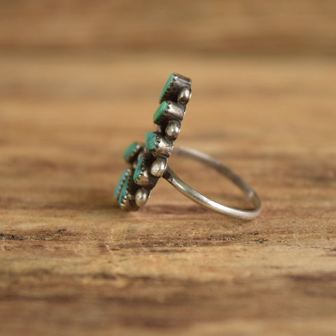 Turquoise Multi-stone Ring - Size 6.5