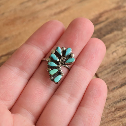 Turquoise Multi-stone Ring - Size 6.5