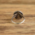 Round Inlay Flower Ring - Size 8