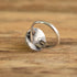 Round Inlay Flower Ring - Size 8