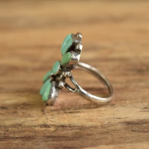 Bill & Lou Laweka Zuni Turquoise Ring - Size 6
