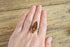 Modernist Amber Marquise Ring - Size 8