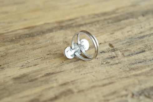 Hourglass Turquoise Ring - Size 5 1/4