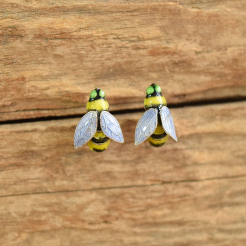 Bee Shaped Enamel Studs