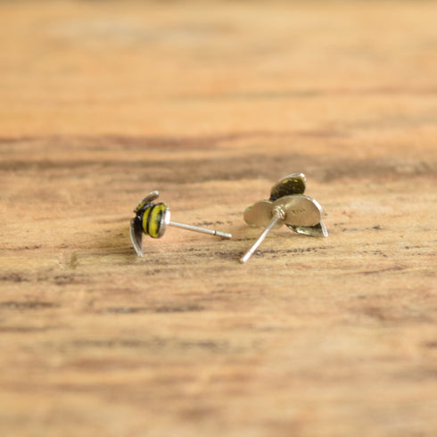 Bee Shaped Enamel Studs