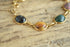 Gemstone Scarab Bracelet - 12 K Gold Filled