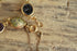 Gemstone Scarab Bracelet - 12 K Gold Filled