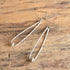 Modernist Sterling Dangle Earrings
