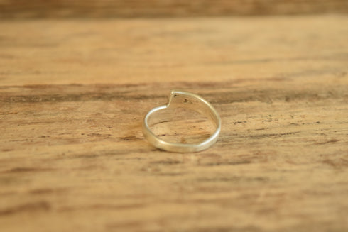 Pink Opal Inlay Ring - Size 9